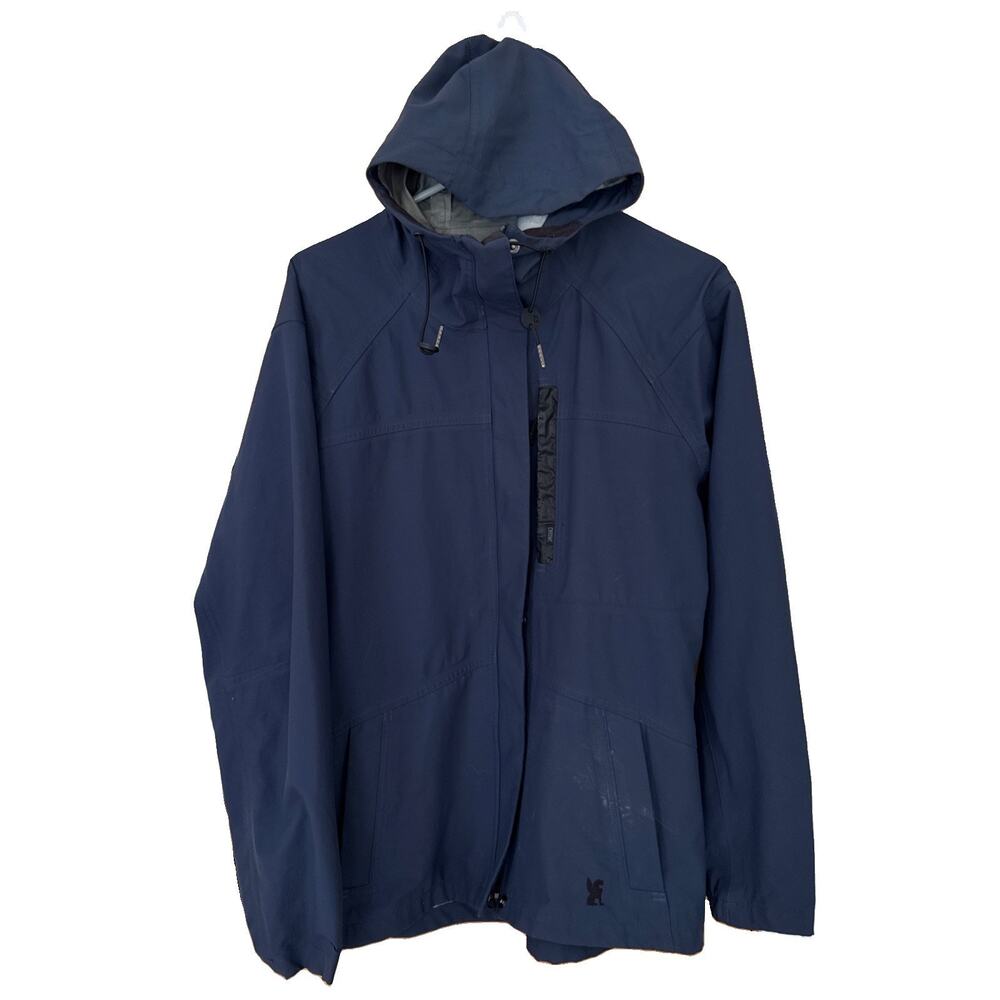 Chrome Industries Storm Mens Small Blue Waterproof Jacket *Read*
